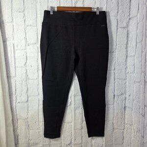 Tahari Petite Extra Large Black High Rise Knit Ponte Pull On Leggings